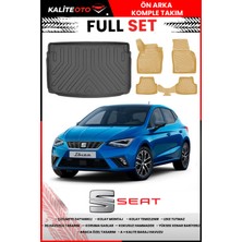 Seat Ibiza 2022 Sonrası 4d Üst Bagaj ve Pro Serisi Havuzlu Bej Paspas Takımı