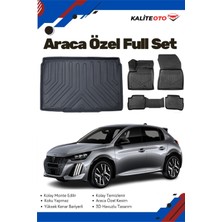 Peugeot 208 Elektrikli 2023-2024-2025 Model Yumuşak Paspas+Bagaj Havuzu Seti