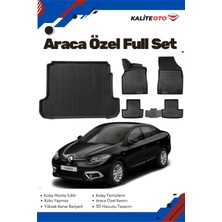 Renault Fluence 2012 Model Yumuşak Paspas+Bagaj Havuzu Seti