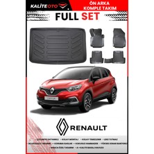 Renault Captur 2018 Model 4d Bagaj ve Pro Serisi Havuzlu Paspas Takımı