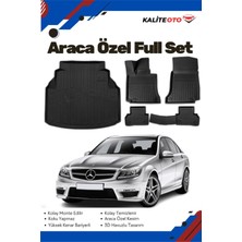 Mercedes C Seri W204 2010 Model Yumuşak Paspas+Bagaj Havuzu Seti