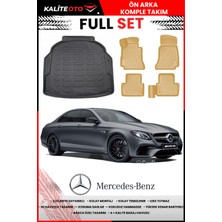Mercedes E Serisi W213 Plastik Setli 2016-2023 4d Bagaj ve Pro Serisi Havuzlu Bej Paspas Takımı