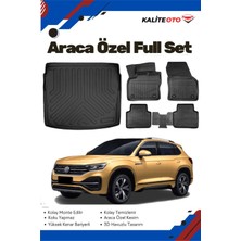 Volkswagen Tayron 2024 Model Yumuşak Paspas+Alt Bagaj Havuzu Seti