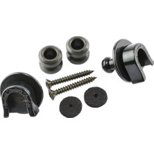 Fender 0990690006 Security Siyah Gitar Askı Kilidi Seti | Güvenli Kilit Mekanizması, Metal Konstrüksiyon ve Siyah Kaplama