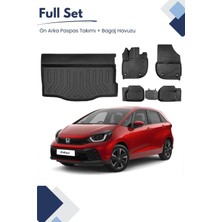 Honda Jazz Executive 2024 Model Tam Uyumlu Paspas+Bagaj Havuzu Seti