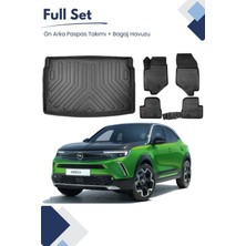 Opel Mokka Elektrikli 2022-2023-2024-2025 Model Tam Uyumlu Paspas+Alt Bagaj Havuzu Seti