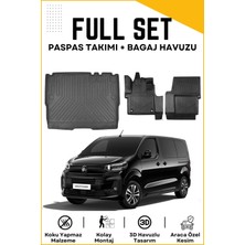 Citroen Jumpy Spacetourer 8+1 2022-2023-2024-2025 Model Birebir Uyumlu Bagaj Havuzu+Paspas Seti