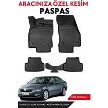 Skoda Octavia 2014 Model Araca Özel Havuzlu Paspas Takım