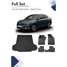 Fiat Egea Sedan 2025 Model Tam Uyumlu Paspas+Bagaj Havuzu Seti