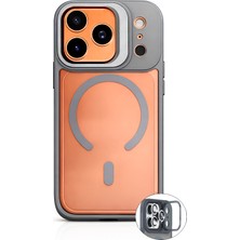 Velvoria iPhone 17 Pro 6.3'' Cyrenn Magsafe Kılıf + Lens Koruyucu Titanyum Grisi