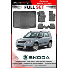Skoda Yeti 2011 Model 4d Bagaj ve Pro Serisi Havuzlu Paspas Takımı