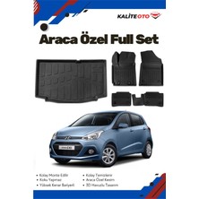 Hyundai I10 2015 Model Yumuşak Paspas+Bagaj Havuzu Seti