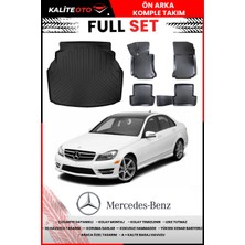 Mercedes C Seri W204 Plastik Setli 2011 Model 4d Bagaj ve Pro Serisi Havuzlu Paspas Takımı