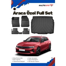 Opel Astra L 2023 Model Yumuşak Paspas+Alt Bagaj Havuzu Seti