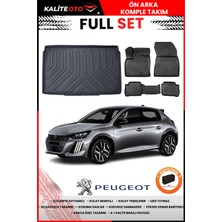 Peugeot 208 Elektrikli 2023-2024-2025 Model Bagaj Havuzu+Paspas Takımı Full Set+Hediyeli