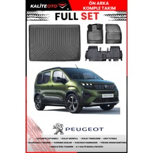 Peugeot Rifter Seperatörlü 2022 Model 4d Bagaj ve Pro Serisi Havuzlu Paspas Takımı