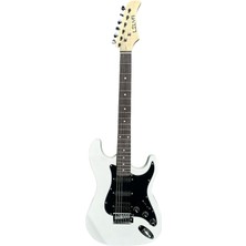Lilya ST309-SSH/W Elektro Gitar - Beyaz (Eğitim - Ssh Strat) | 1 Humbucker - 2 Single Manyetik, Parlak Beyaz Bitiş, Stabil Akort Mekanizması | Ölçü: 4/4 Tam Boy (Standart Yetişkin)