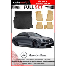 Mercedes E Serisi W213 Rampalı 2021 Model 4d Bagaj ve Pro Serisi Havuzlu Bej Paspas Takımı