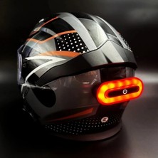 Oto Mutluluk Kask Arkası Uyarı LED Işığı - Kask Ledi - Gece Kask Ledi