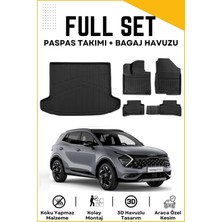 Kia Sportage 2024 Model Birebir Uyumlu Bagaj Havuzu+Paspas Seti