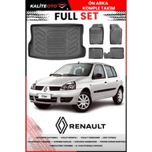 Renault Clio 2 Hatchback 2005 Model 4d Bagaj ve Pro Serisi Havuzlu Paspas Takımı