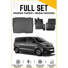Peugeot Expert Traveller 8+1 2023 Model Birebir Uyumlu Bagaj Havuzu+Paspas Seti