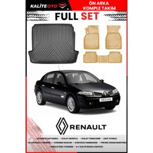 Renault Megane 2 Sedan 2006 Model 4d Bagaj ve Pro Serisi Havuzlu Bej Paspas Takımı