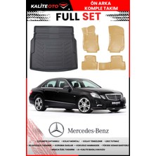 Mercedes E Serisi W212 Rampalı 2015 Model 4d Bagaj ve Pro Serisi Havuzlu Bej Paspas Takımı