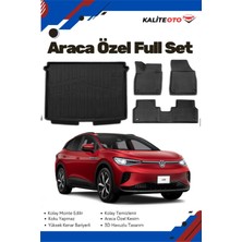 Volkswagen Id4 2024-2025 Model Yumuşak Paspas+Alt Bagaj Havuzu Seti