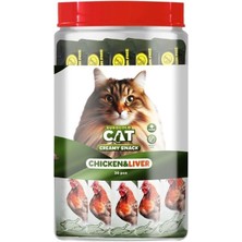 Eurogold Cat Creamy Tavuk - Ciğer Sıvı Kedi Ödül Maması  30X15GR