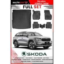 Skoda Kodiaq 2024 Sonrası 4d Üst Bagaj ve Pro Serisi Havuzlu Paspas Takımı