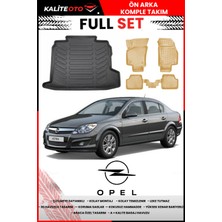 Opel Astra H Sedan 2004-2013 4d Bagaj ve Pro Serisi Havuzlu Bej Paspas Takımı