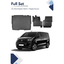 Citroen Jumpy Spacetourer 8+1 2018-2019-2020-2021MODEL Tam Uyumlu Paspas+Bagaj Havuzu Seti