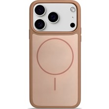 Velvoria iPhone 17 Pro 6.3" Premium Soft Magsafe Silikon Kılıf Kahve