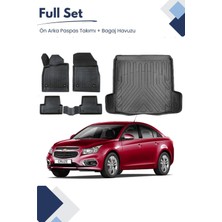 Chevrolet Cruze Sedan 2013 Model Tam Uyumlu Paspas+Tek Kulak Bagaj Havuzu Seti