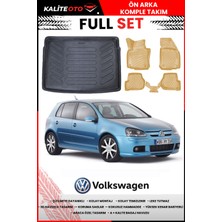 Volkswagen Golf 5 2003 Model 4d Bagaj ve Pro Serisi Havuzlu Bej Paspas Takımı