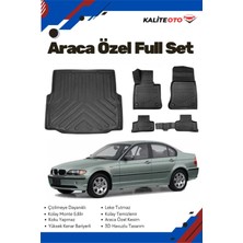 Bmw 3 Serisi E46 2000 Model Yumuşak Paspas+Bagaj Havuzu Seti