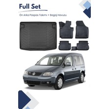 Volkswagen Caddy 2007 Model Tam Uyumlu Paspas+Bagaj Havuzu Seti