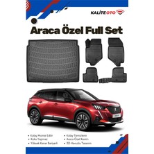 Peugeot 2008 2022 Model Yumuşak Paspas+Alt Bagaj Havuzu Seti