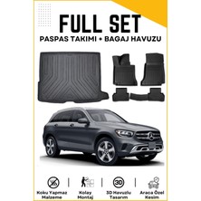 Mercedes Glc Suv 2021 Model Birebir Uyumlu Bagaj Havuzu+Paspas Seti