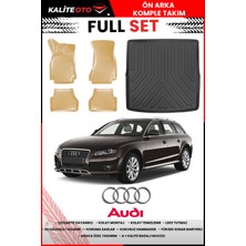 Audi A4 B8 Station Vagon 2008-2016 4d Bagaj ve Pro Serisi Havuzlu Bej Paspas Takımı