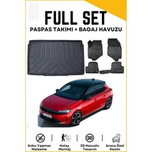 Opel Corsa F 2024 Model Birebir Uyumlu Bagaj Havuzu+Paspas Seti