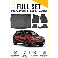 Seat Arona 2023 Model Üst Birebir Uyumlu Bagaj Havuzu+Paspas Seti