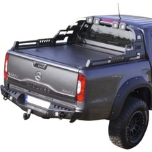 Aftermarket Mercedes X-Class 2017+ Bagaj Kapağı Yarım Kapak Koruma Mat Siyah Abs