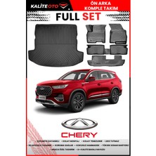 Yeni Tiggo 8 Prestige 5/7 Koltuk 2 Parça 2026 Model 4d Bagaj ve 7 Kişilik Havuzlu Paspas Takımı