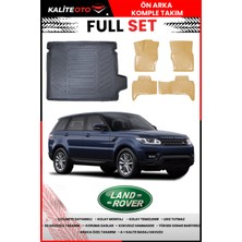 Land Rover Range Rover Sport 2017 Model 4d Bagaj ve Pro Serisi Havuzlu Bej Paspas Takımı