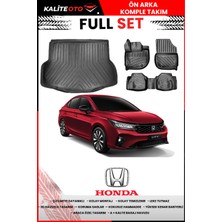 Honda City 2024 Model 4d Bagaj ve Pro Serisi Havuzlu Paspas Takımı