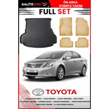 Toyota Avensis 2009 Model 4d Bagaj ve Pro Serisi Havuzlu Bej Paspas Takımı