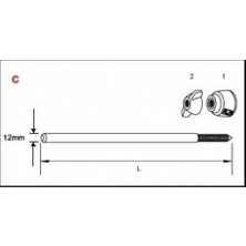 Tama MSPRSC2P Bass Drum Spur Pair Kros | Kick Davul Kaydırmaz Çivisi (Spur - Çift) Zemine Sabitleme - Kaymayı Önler - Dayanıklı