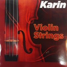 Karin Strings Karin K-703 Keman Tel Seti - Takım (Eğitim - Çelik Çekirdek) | Çelik Çekirdekli Yapı, Hızlı Tepki ve Parlak Rezonans, Kolay Akort Tutma Özelliği | Uyum: 4/4 (Tam Boy) Kemanlar